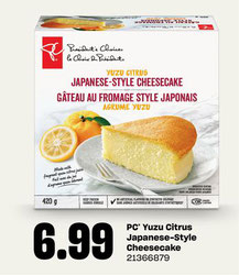 Loblaws Pc Yuzu Citrus Japanese Style Cheesecake Weekly Flyer